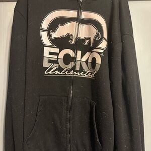 Ecko Unltd Black Zip-Up Hoodie